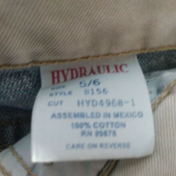Hydraulic jeans Size 5/6 Jean Skirt Distressed skirt 90s Y2K... - Picture 6 of 10